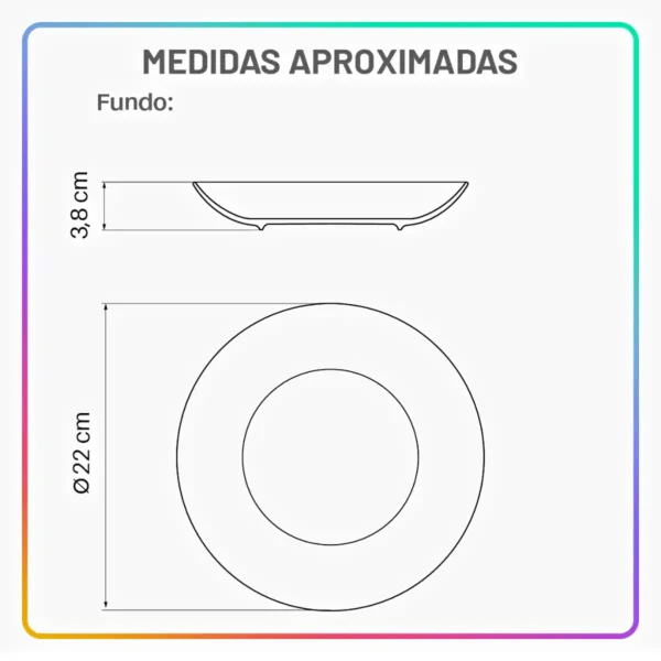 Aparelho de Jantar Rustico Marrom Jogo de Pratos - Imagem 6