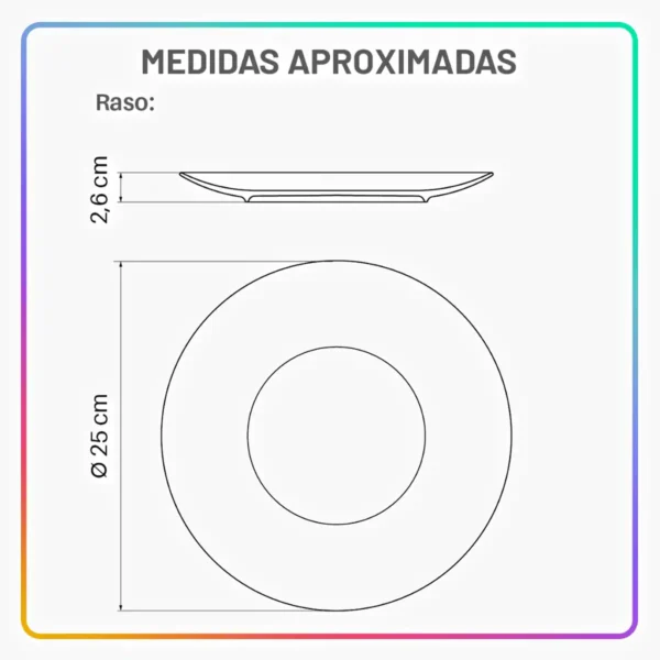 Aparelho de Jantar Rustico Marrom Jogo de Pratos - Imagem 3