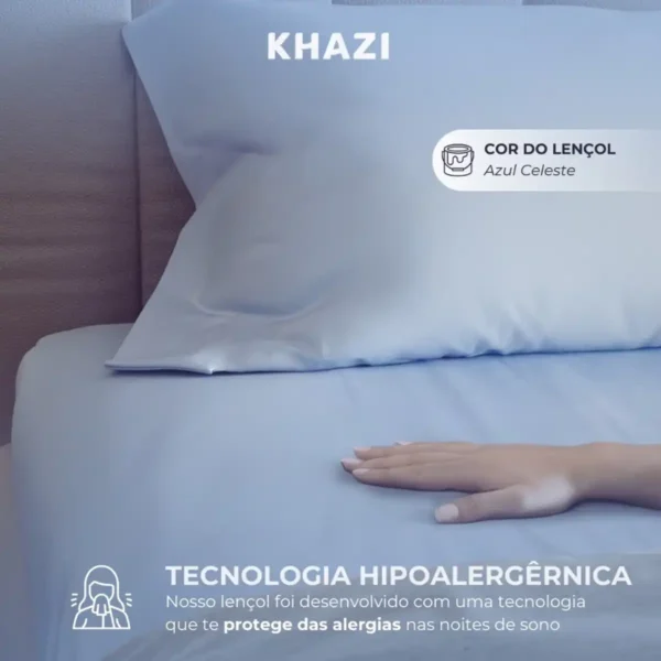 Jogo de Lençol 500 Fios Solteiro Casal Queen King - Imagem 6