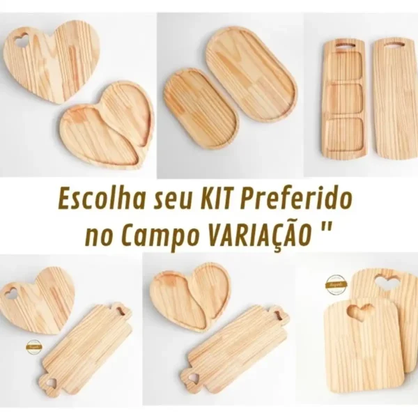 Tábua de Frios Simples com Petisqueira de Madeira - Imagem 5