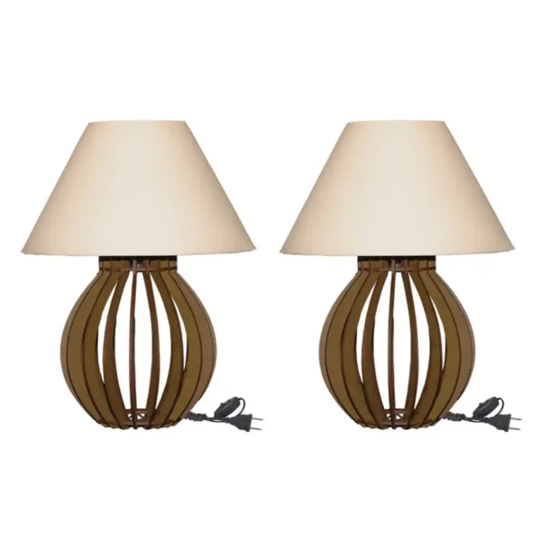 Abajur de Cabeceira Luminárias Kit de MDF Mesa e Quarto
