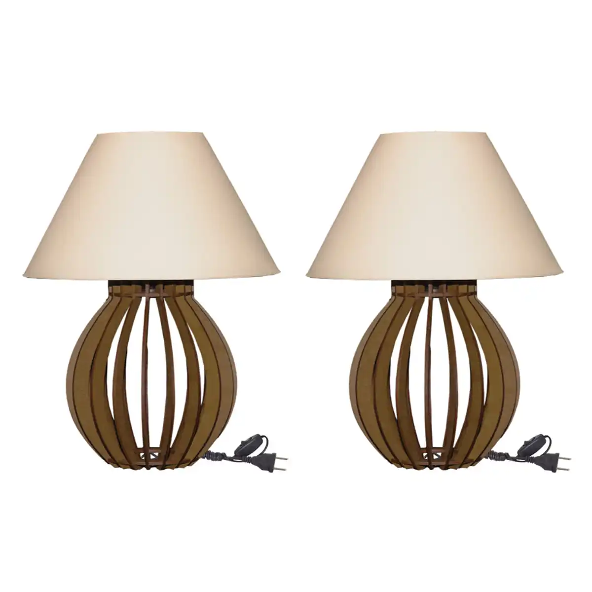 Abajur de Cabeceira Luminárias Kit de MDF Mesa e Quarto