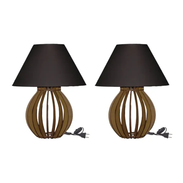Abajur de Cabeceira Luminárias Kit de MDF Mesa e Quarto - Imagem 7