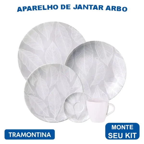Aparelho de Jantar Arbo Pratos Rasos, Fundos e Sobremesa - Imagem 7