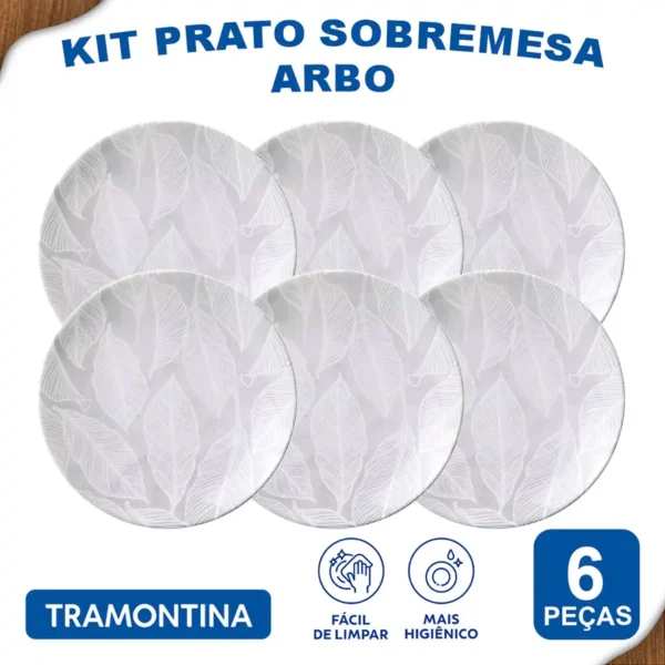 Aparelho de Jantar Arbo Pratos Rasos, Fundos e Sobremesa - Imagem 5