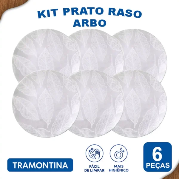 Aparelho de Jantar Arbo Pratos Rasos, Fundos e Sobremesa - Imagem 4
