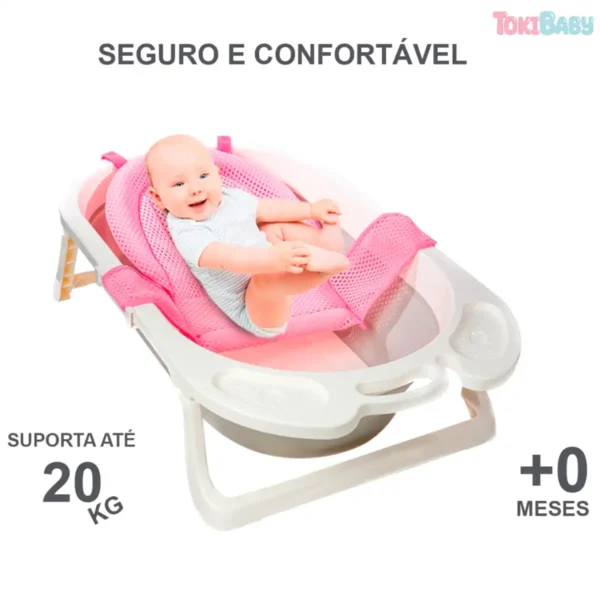 Banheira com Suporte Rede de Proteção e Apoio Segurança - Imagem 4