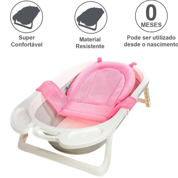 Banheira com Suporte Rede de Proteção e Apoio Segurança - Imagem 3