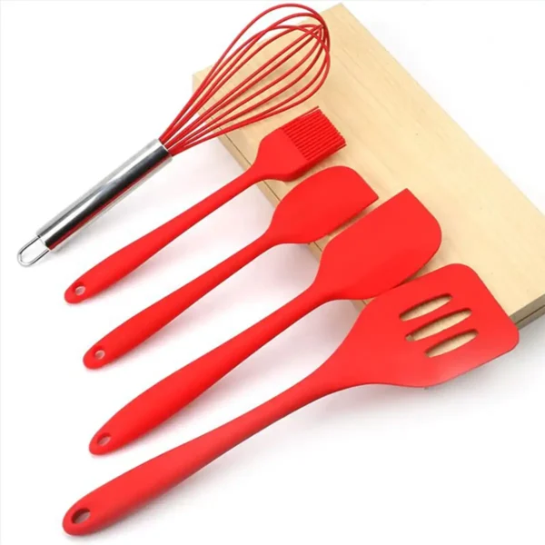jogo de utensílios de silicone Kit 5/12 Cabo de Madeira MasterChef - Imagem 6