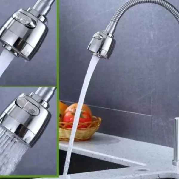 Torneira Gourmet Cozinha Inox Prata com Rotação de 360° - Imagem 5