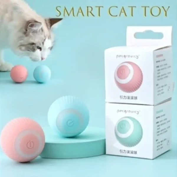 Brinquedo Elétrico Para Gatos Automático USB Recarga Gatinho e Cão - Imagem 2