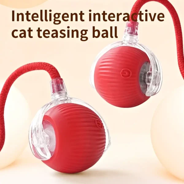 Brinquedo Elétrico para Gatos Bola Inteligente Silicone Rolamento Elétrica - Imagem 6