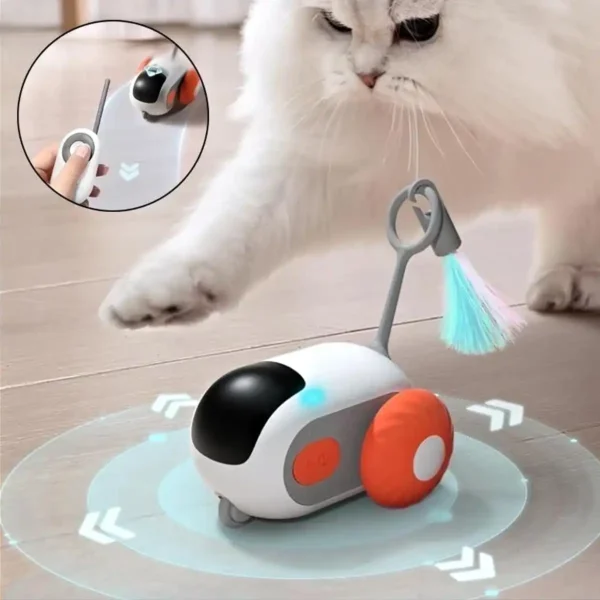 Brinquedo elétrico para Gatos Controle Remoto Carro Carregamento USB