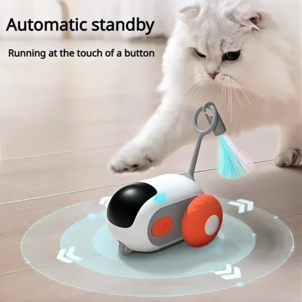 Brinquedo elétrico para Gatos Controle Remoto Carro Carregamento USB - Imagem 6