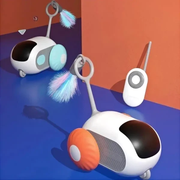 Brinquedo elétrico para Gatos Controle Remoto Carro Carregamento USB - Imagem 5