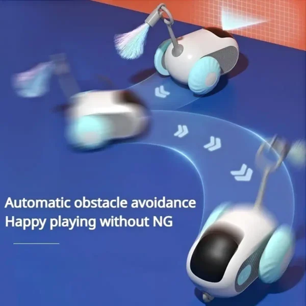 Brinquedo elétrico para Gatos Controle Remoto Carro Carregamento USB - Imagem 3
