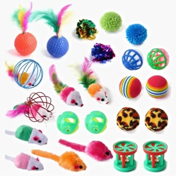 Brinquedos Para Gato Kit 14 Acessórios Interativos Sortidos - Imagem 2
