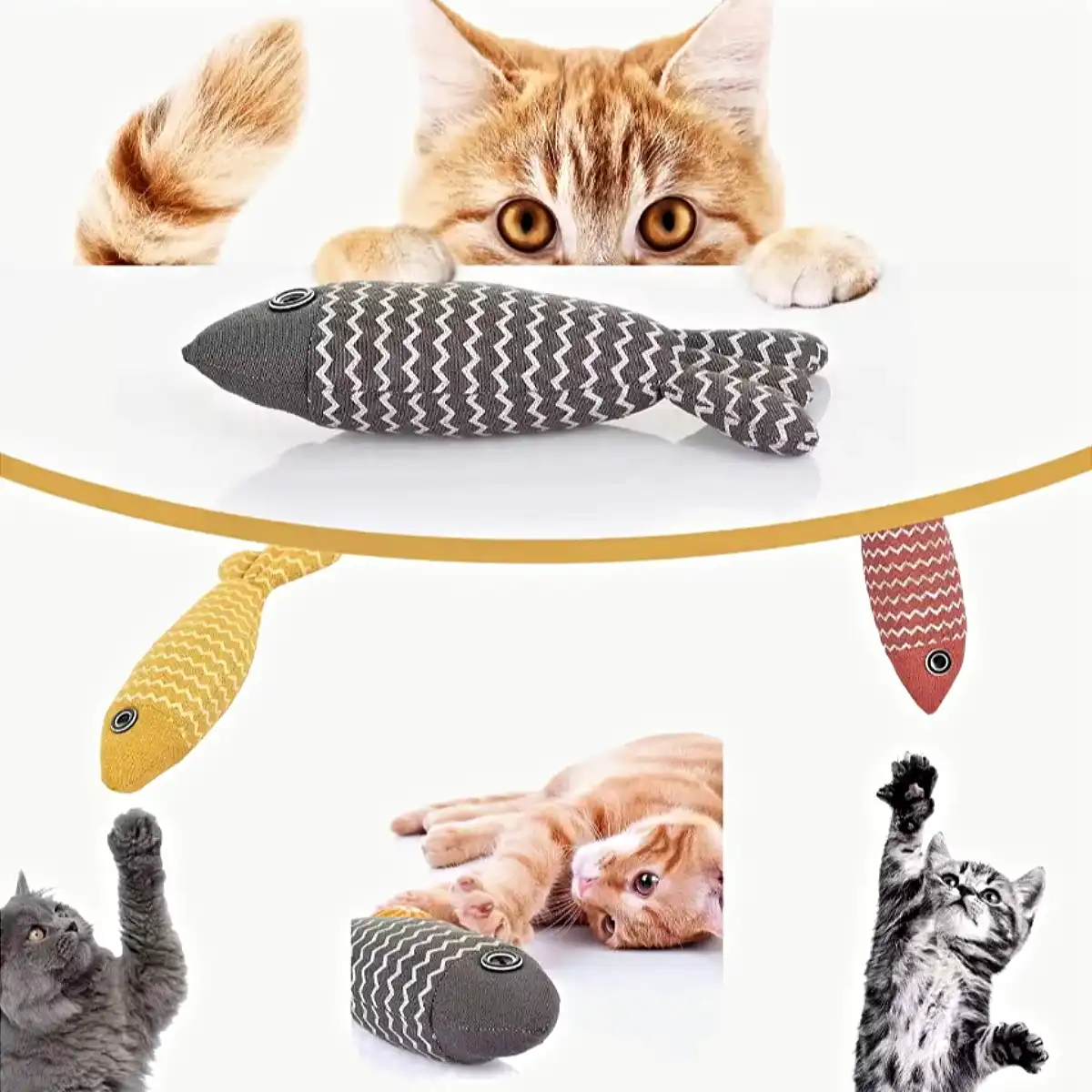 Brinquedos para Gato Catnip Interativo Resistente À Mordida Erva Para Gatos