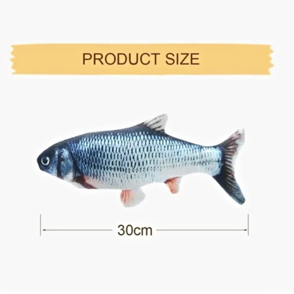 Brinquedos para Gato Interativo Peixe Elétrico Recarregável USB - Imagem 6