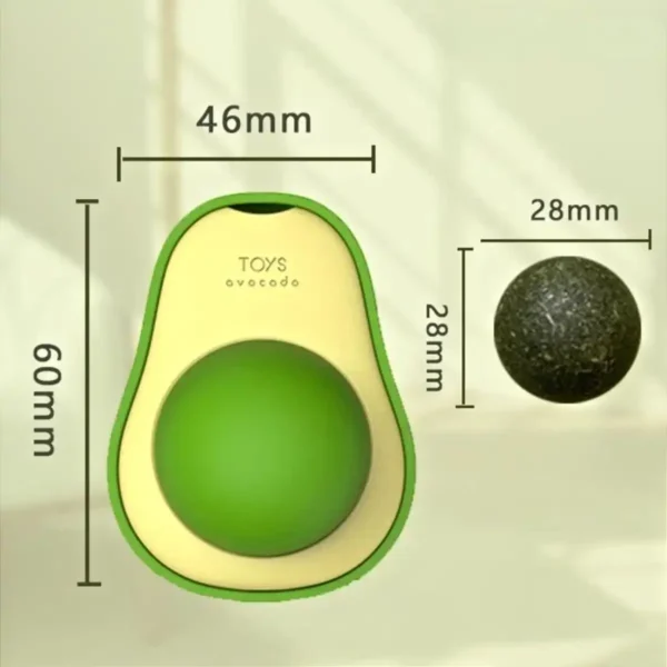 Brinquedos para Gato KIT 3 Abacate Lambe Adesivo Gruda na Parede - Imagem 7