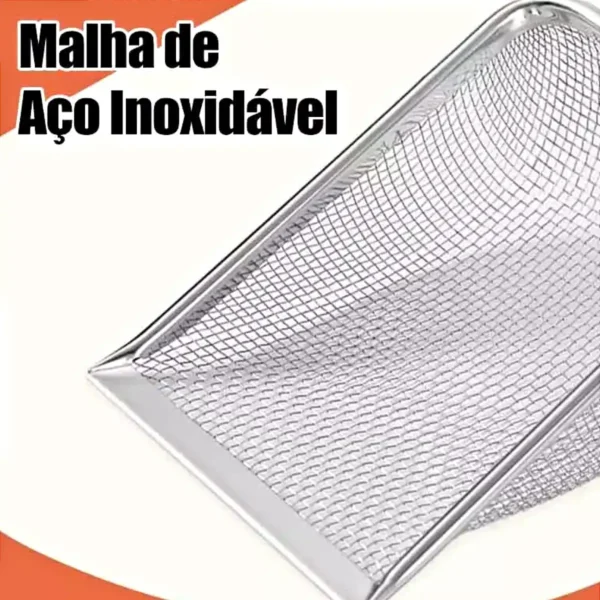 Pá para Areia de Gato Rede de Aço Inoxidável Animais de Estimação - Imagem 2