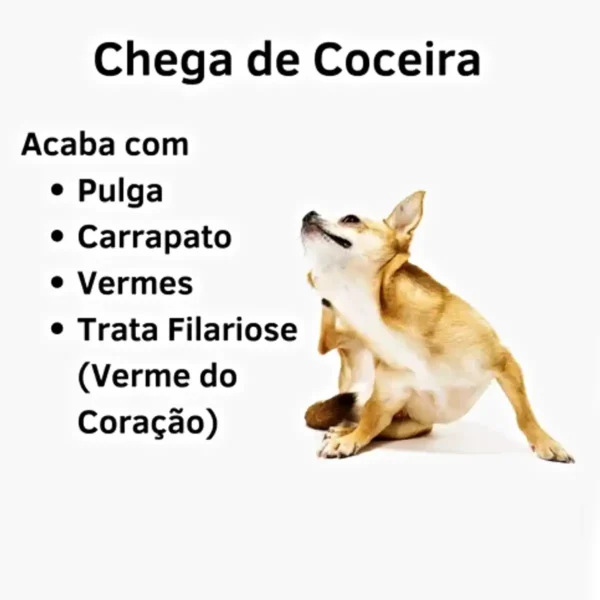 Remédio para Carrapato Pulgas e Sarna Ivercanis 3mg C/4 Comprimidos - Imagem 2