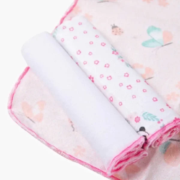 Paninho de boca bebe 12 Unidades Fralda 100% Algodão 30cm x 30cm - Imagem 2