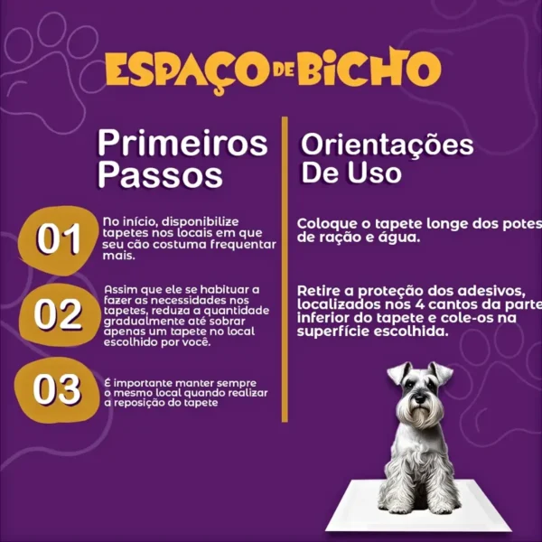Tapete Higiênico Pet Para Cães 50x60cm 30 Unidades Espaço De Bicho - Imagem 4