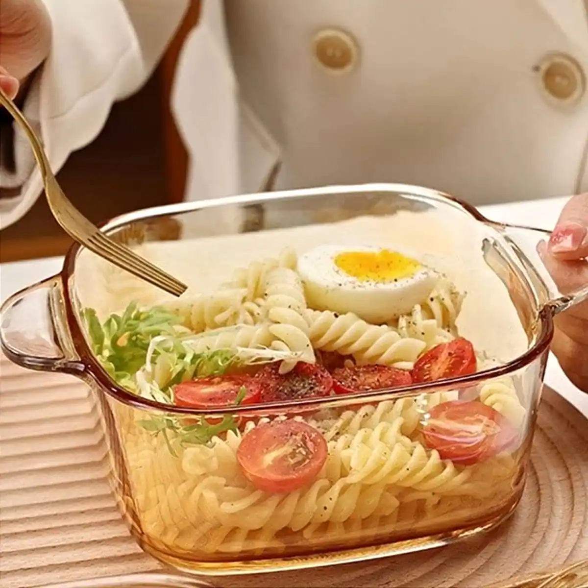 Panela De Vidro Com Tampa , E Resistente Ao Calor De 1L_SHOPEE_05