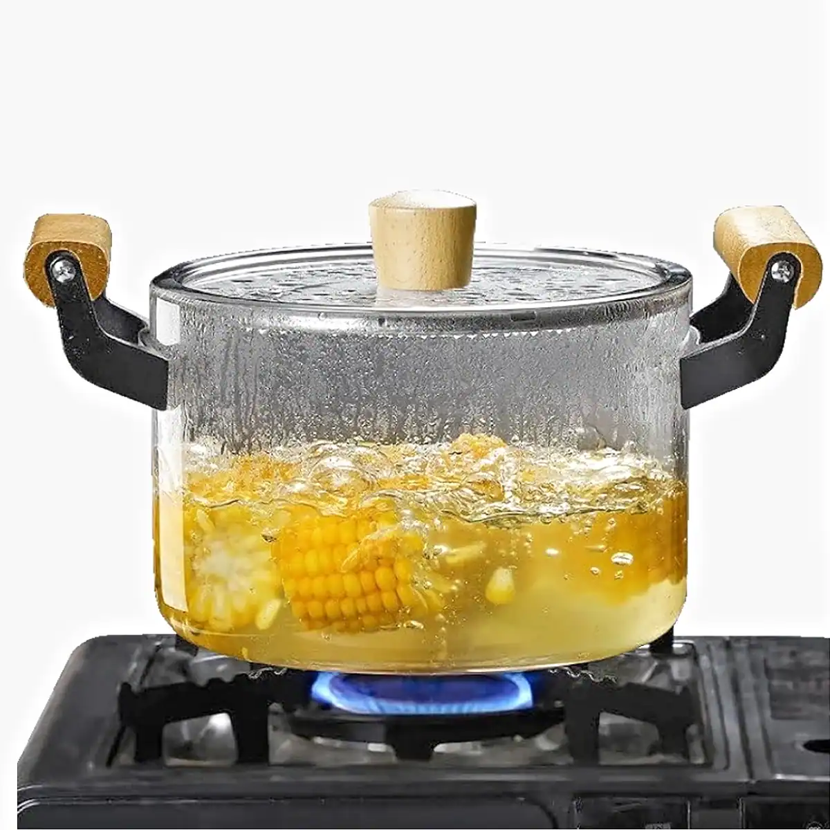 Panela Grande 3,5L Caçarola de Vidro Borossilicato_02